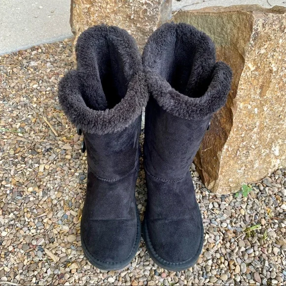 UGG Bailey Button Triplet II Boot Black Size 10 - Picture 4 of 11
